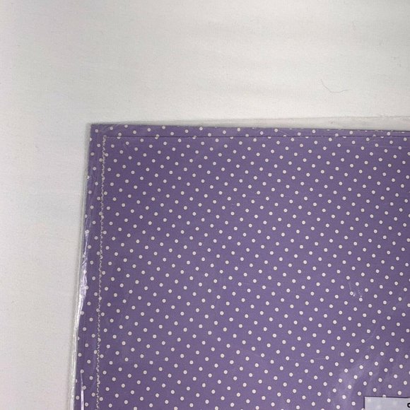 Vintage Artfaire All Occasion Lavender Polka Dot Gift Wrap Sheets Two 20" x 30" - Picture 5 of 7